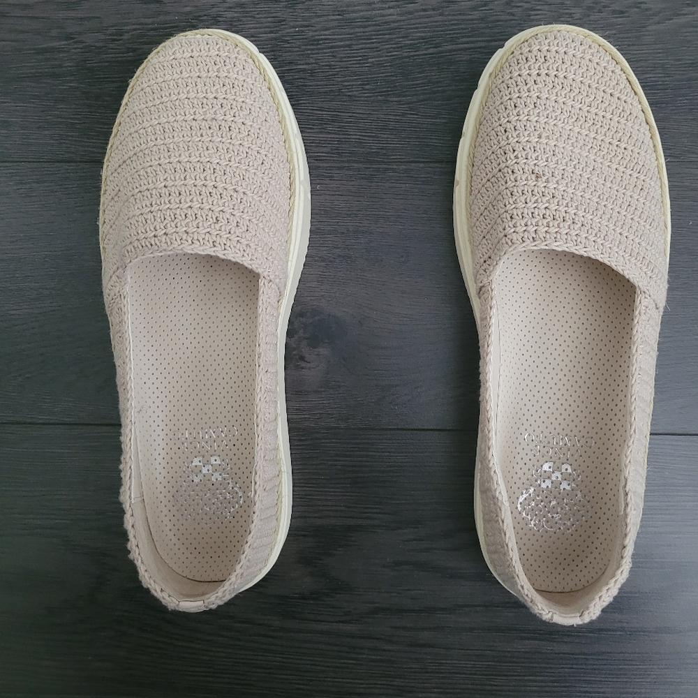 Vince Camuto Beige Knit Sneaker